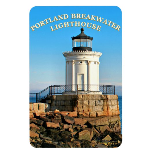 Portland Breakwater Lighthouse, Maine Foto Magnet (Vertikal)