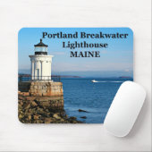 Portland Breakwater Lighthouse, Maine Mousepad (Mit Mouse)
