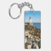 Portland Breakwater Lighthouse, Maine Schlüsselanhänger (Vorderseite links)