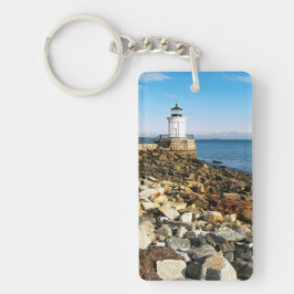Portland Breakwater Lighthouse, Maine Schlüsselanhänger
