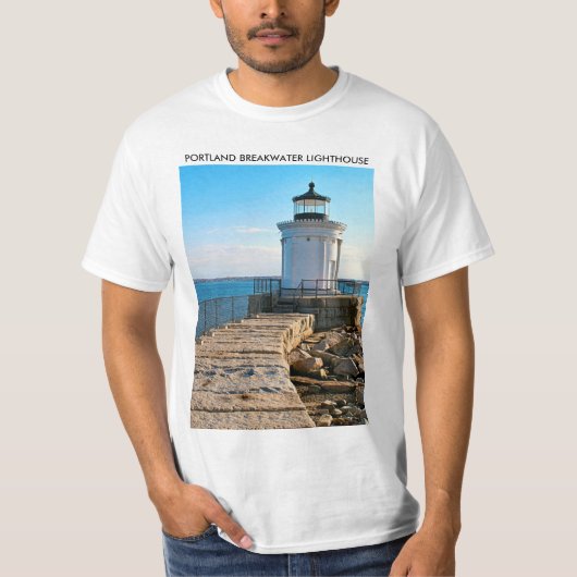 Portland Breakwater Lighthouse, Maine T - Shirt (Vorderseite)