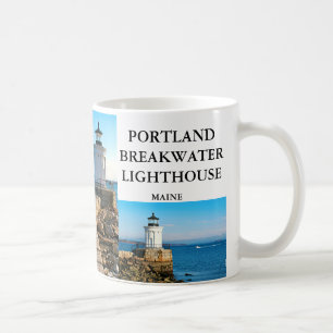 Portland Breakwater Lighthouse, Maine Tasse