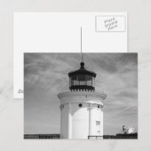 Portland Breakwater Lighthouse Postkarte (Vorne/Hinten)