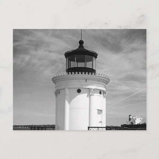 Portland Breakwater Lighthouse Postkarte (Vorderseite)
