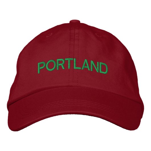 Portland Cap Bestickte Kappe (Vorderseite)