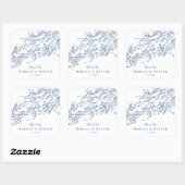 Portland Casco Bay Map Navy Gastgeschenk Hochzeit Quadratischer Aufkleber (Blatt)