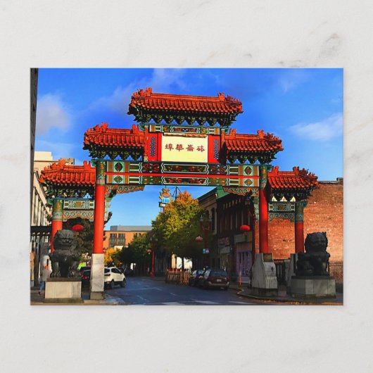 Portland Chinatown Gate #1 Postkarte (Vorderseite)