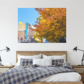 Portland City im Herbst Leinwanddruck (Insitu (Schlafzimmer))