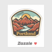 Portland, Colorado Sticker (Blatt)