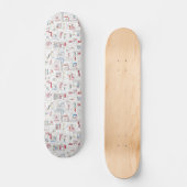 Portland-Cooles angesagtes abstraktes Kunst-Muster Skateboard (Vorderseite)