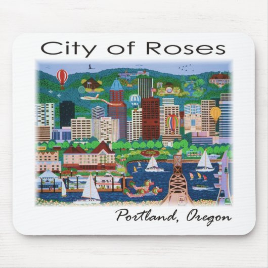 Portland~ Die Stadt der Rose Mousepad (Vorne)