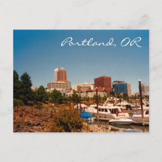 Portland durch die Fluss-Postkarte Postkarte