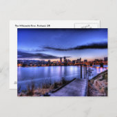 Portland Dusk Postcard Postkarte (Vorne/Hinten)