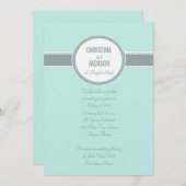 Portland Einladung:Dunkeltürkis Einladung (Vorne/Hinten)