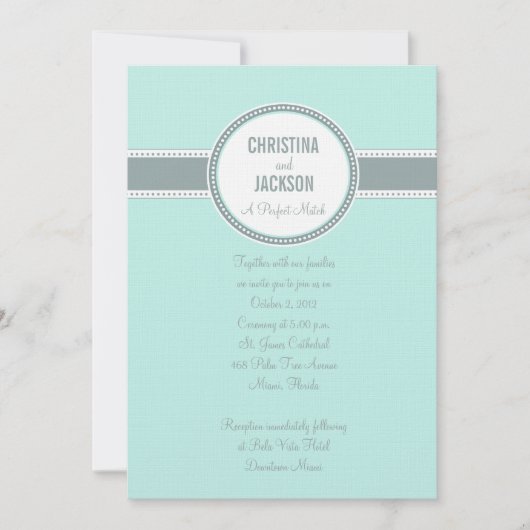 Portland Einladung:Dunkeltürkis Einladung (Vorderseite)