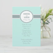 Portland Einladung:Dunkeltürkis Einladung (Stehend Vorderseite)