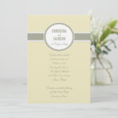 Portland Einladung:  Vanilla Einladung (Stehend Vorderseite)