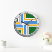 Portland Flag Große Uhr (Zuhause)
