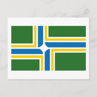 Portland Flag Postcard Postkarte