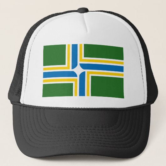 Portland-Flaggen-Hut Truckerkappe (Vorderseite)