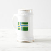 Portland-Flaggen-Tasse Bierglas (Vorderseite Links)