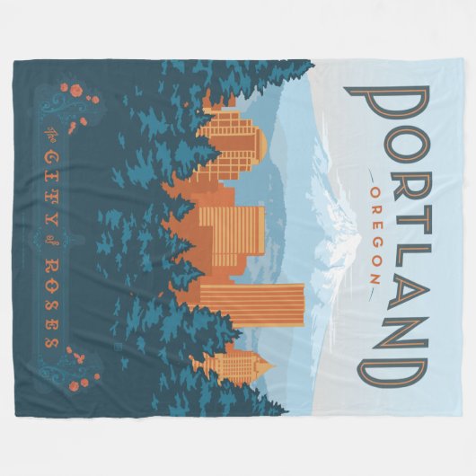 Portland Fleecedecke (Vorderseite (Horizontal))