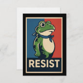 Portland Frog Protest Anti Ice Resistance I Stand Einladung (Vorne/Hinten)