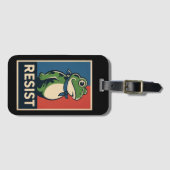 Portland Frog Protest Anti Ice Resistance I Stand  Gepäckanhänger (Vorderseite (Horizontal))