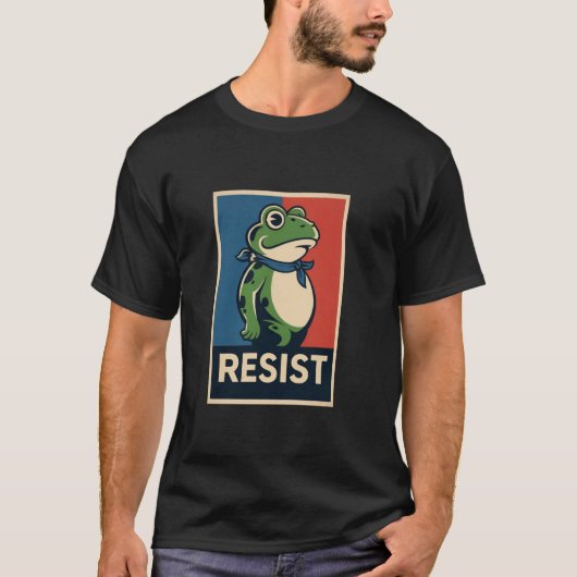 Portland Frog Protest Anti Ice Resistance I Stand T-Shirt (Vorderseite)