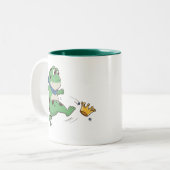 Portland Frog Protest Anti ICE  Zweifarbige Tasse (Vorderseite Links)