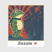 Portland Frog Protest Aufkleber (Blatt)