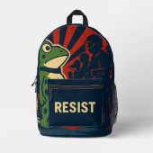Portland Frog Protest Bedruckter Rucksack (Vorderseite)