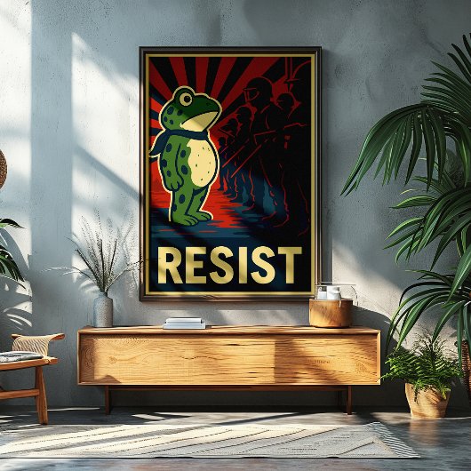 Portland Frog Protest Poster