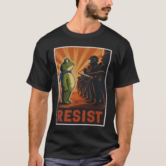 Portland Frog Protest Resists T-Shirt (Vorderseite)