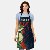 Portland Frog Protest Schürze (Getragen)