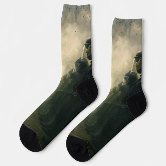 Portland Frog Protest Socken (Linkes Detail)