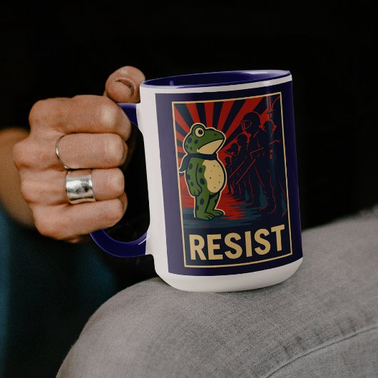 Portland Frog Protest Tasse