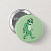 Portland frog sasquatch button (Vorne & Hinten)