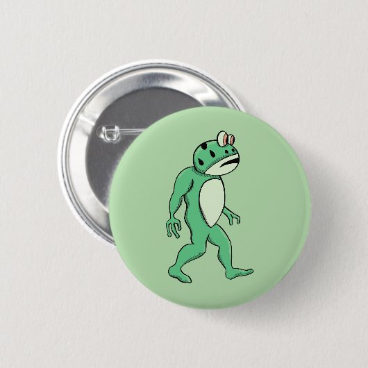 Portland frog sasquatch button (Vorne & Hinten)
