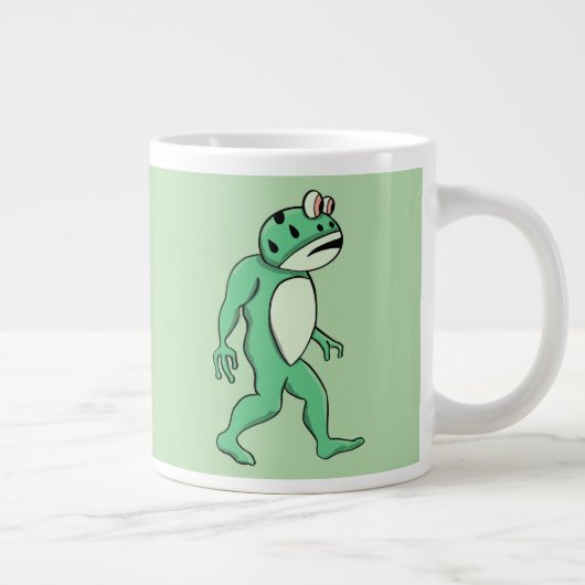 Portland frog sasquatch Jumbo-Tasse (Rechts)