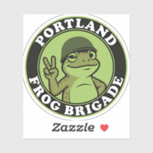 Portland Frosch-Brigade-Aufkleber