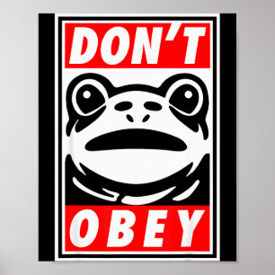 Portland Frosch gehorcht nicht  Poster