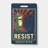 Portland Frosch Protest Ausweis (Vorderseite)