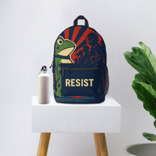 Portland Frosch Protest Bedruckter Rucksack