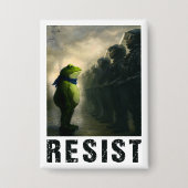 Portland Frosch Protest Button (Vorderseite)