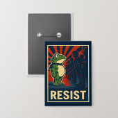 Portland Frosch Protest Button (Vorderseite/Rückseite)