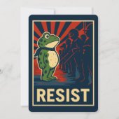 Portland Frosch Protest Einladung (Vorderseite)