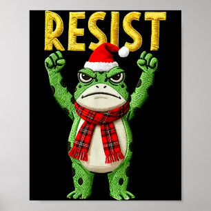 Portland Frosch Protest Frosch Frauen Keine Könige Poster