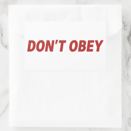 Portland Frosch Protest Gehorcht Nicht Rechteckiger Aufkleber (Tasche)