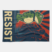 Portland Frosch Protest Geschirrtuch (Horizontal)